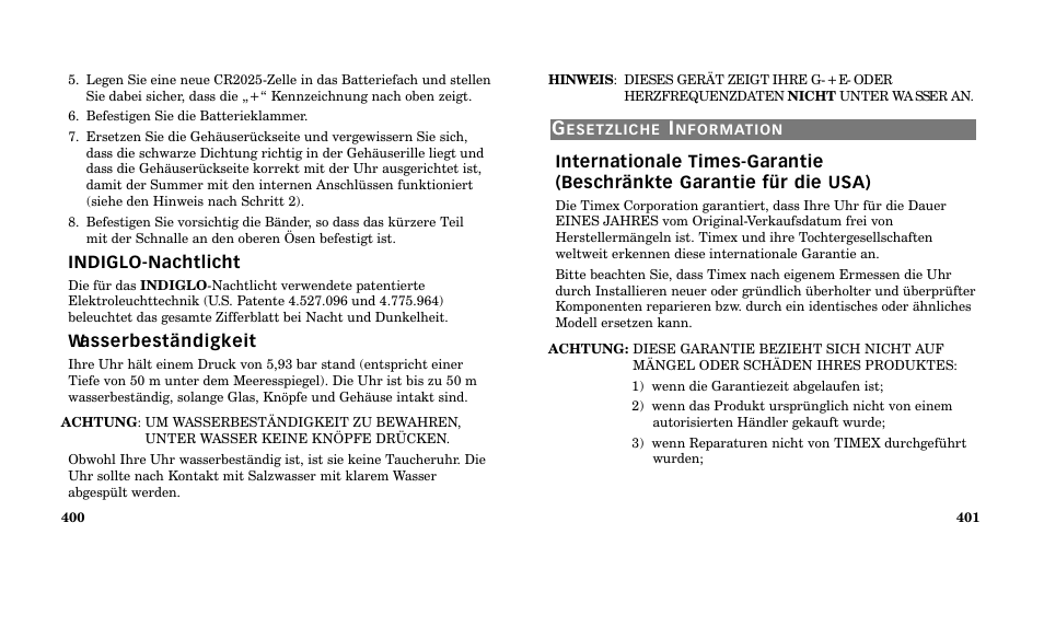 Timex M185 User Manual | Page 202 / 207