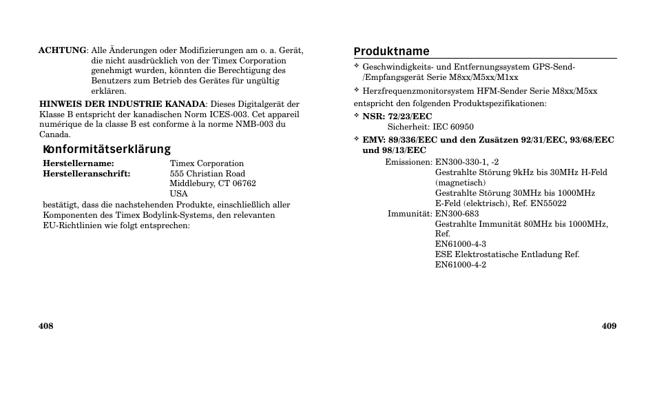 Timex M185 User Manual | Page 206 / 207