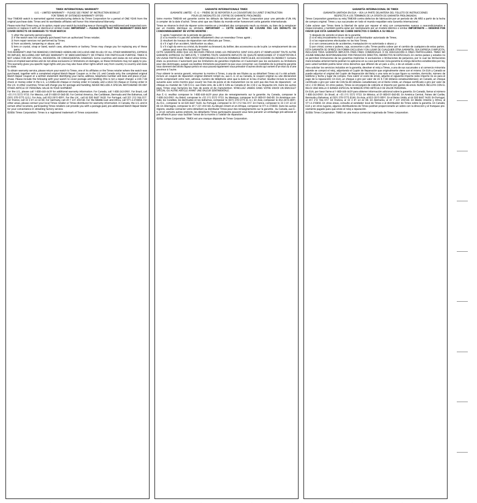 Timex 766-095000 User Manual | Page 2 / 2