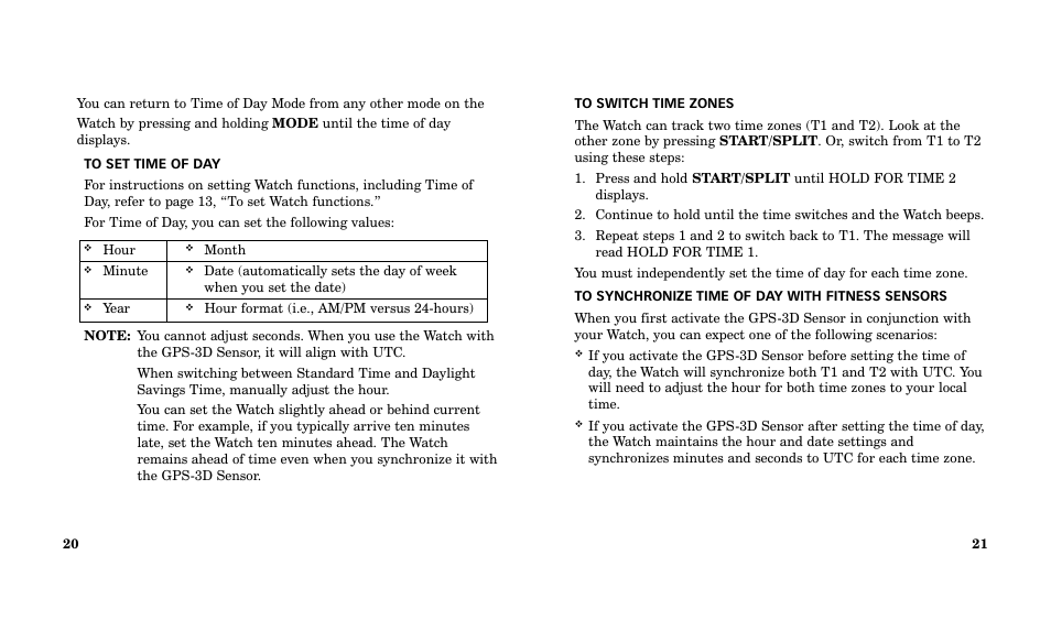 Timex Performance Watch User Manual | Page 12 / 159