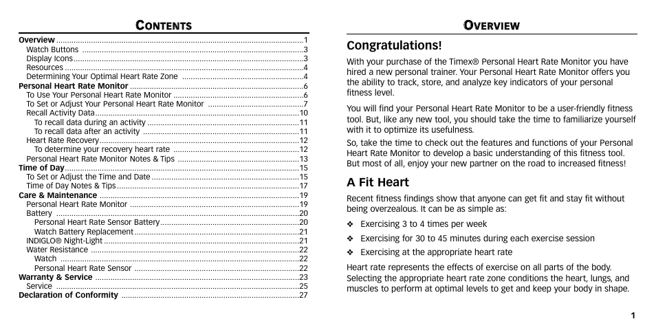 A fit heart | Timex NA632-095000 User Manual | Page 2 / 16