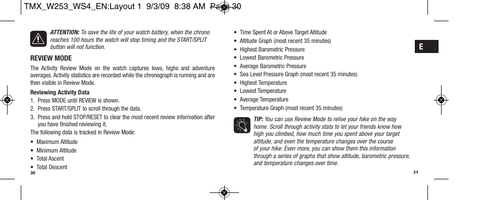 Timex Expedition WS4 User Manual | Page 18 / 25