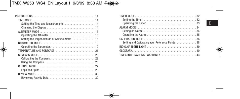 Timex Expedition WS4 User Manual | Page 4 / 25