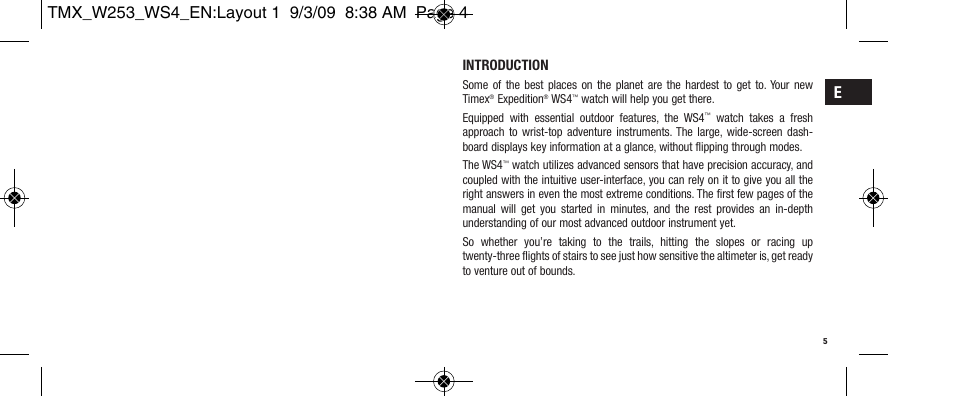 Timex Expedition WS4 User Manual | Page 5 / 25