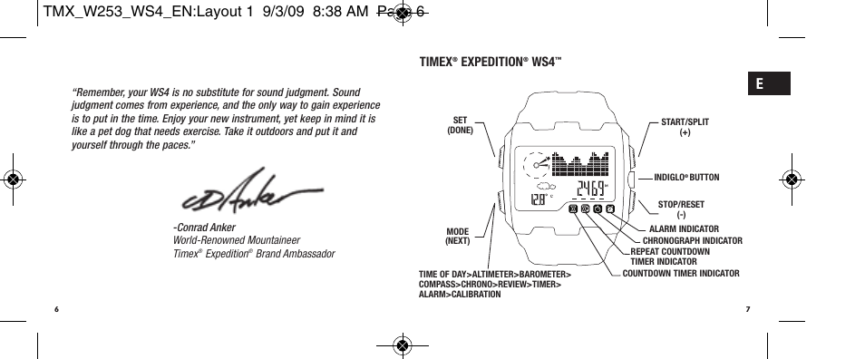 Timex Expedition WS4 User Manual | Page 6 / 25