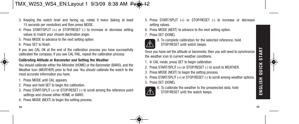 Timex Expedition WS4 User Manual | Page 9 / 25