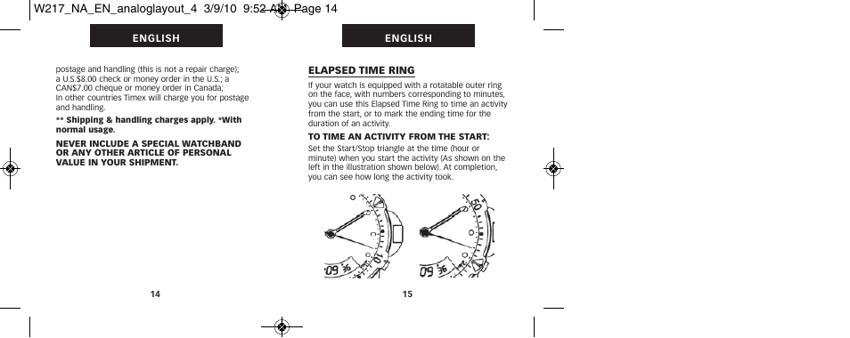 Timex 111-095009 User Manual | Page 11 / 16