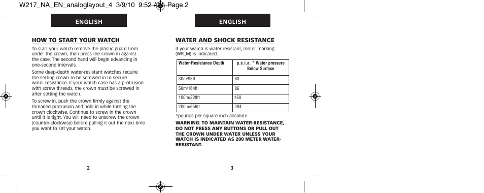 Timex 111-095009 User Manual | Page 5 / 16