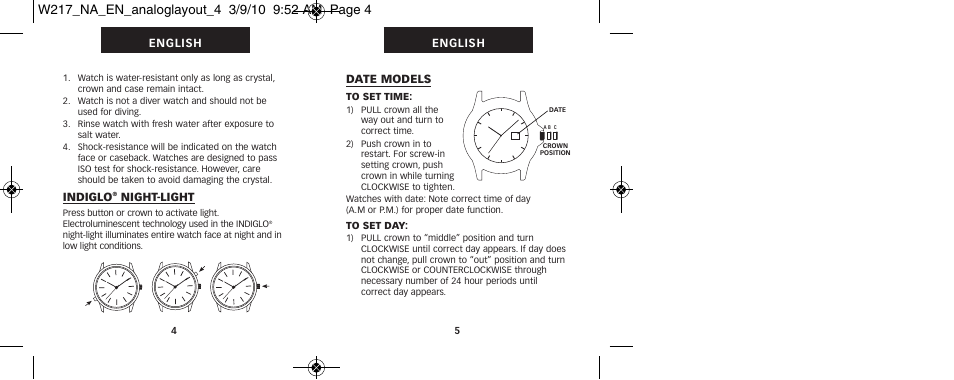 Timex 111-095009 User Manual | Page 6 / 16