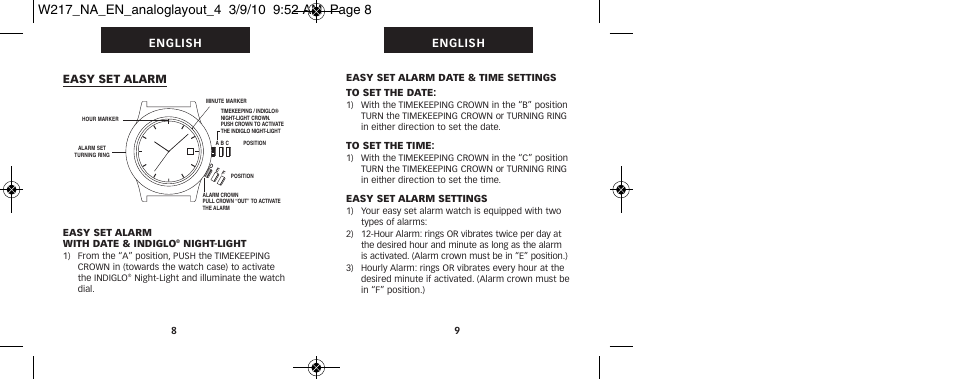 Timex 111-095009 User Manual | Page 8 / 16