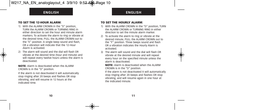 Timex 111-095009 User Manual | Page 9 / 16