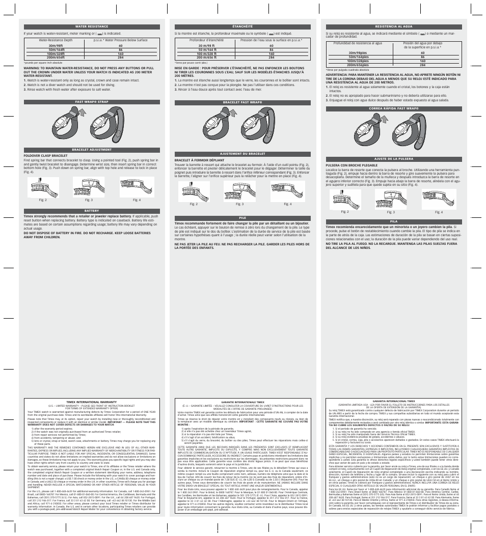 Timex 759-095003 User Manual | Page 2 / 2