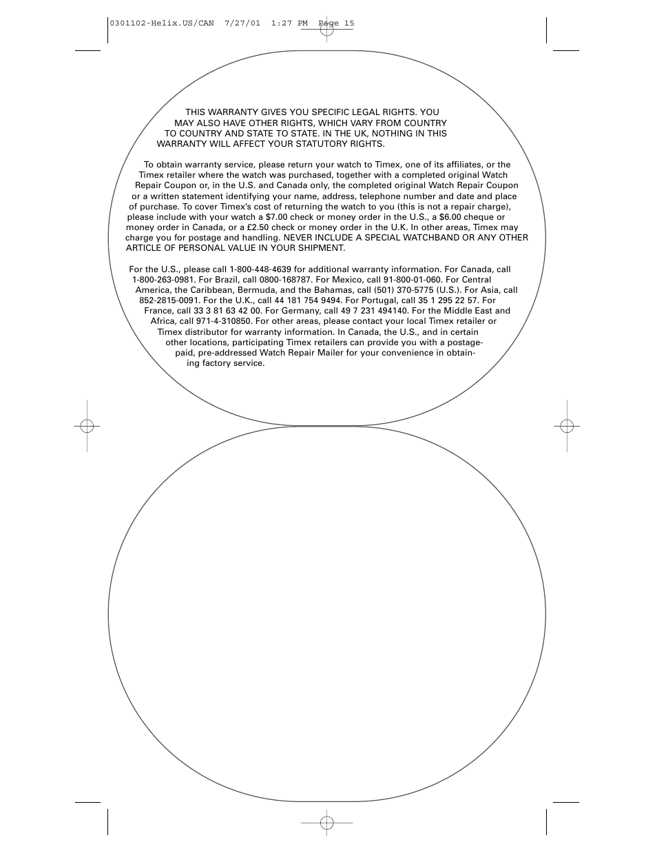 Timex Helix User Manual | Page 15 / 46