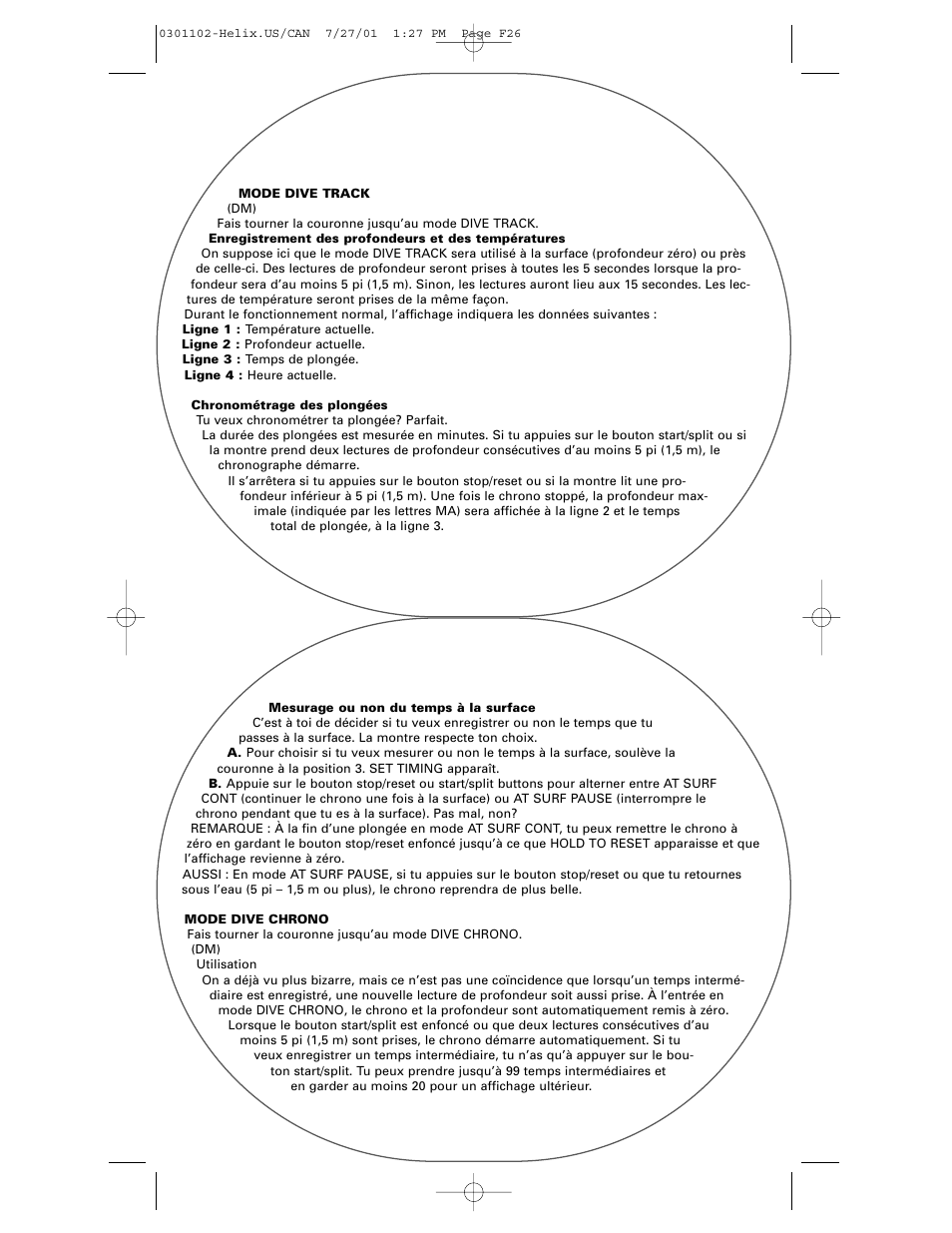 Timex Helix User Manual | Page 26 / 46