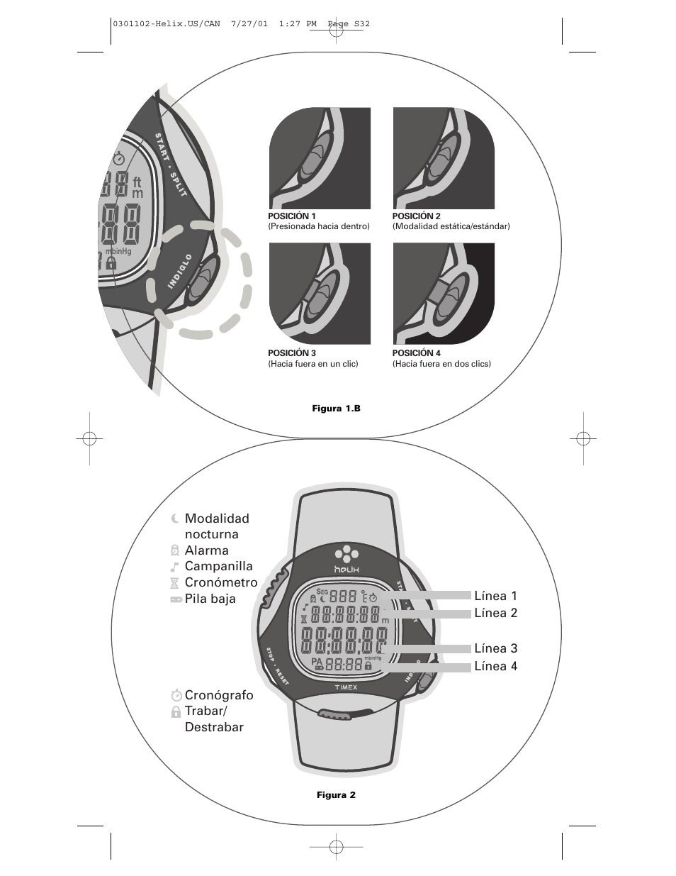 Timex Helix User Manual | Page 32 / 46