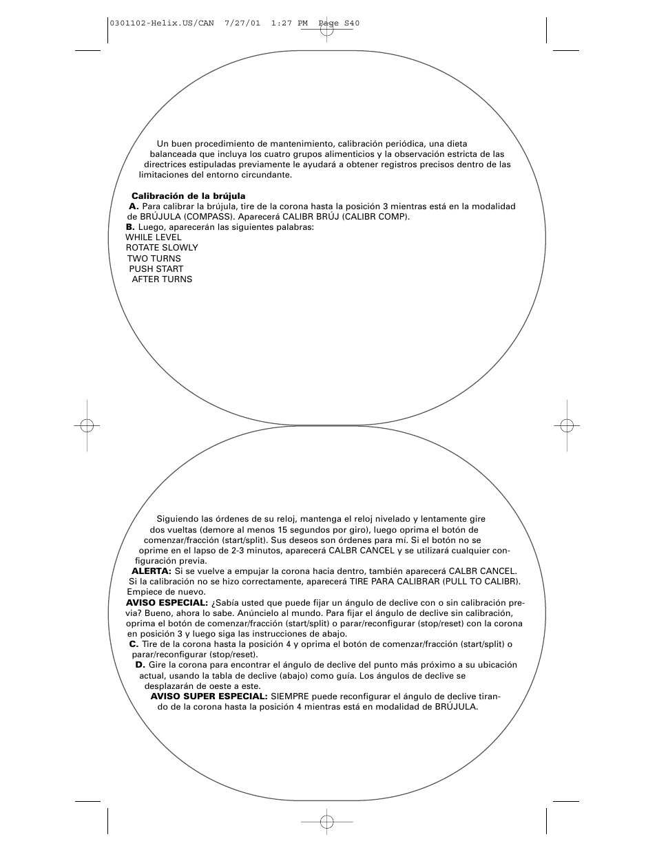 Timex Helix User Manual | Page 40 / 46