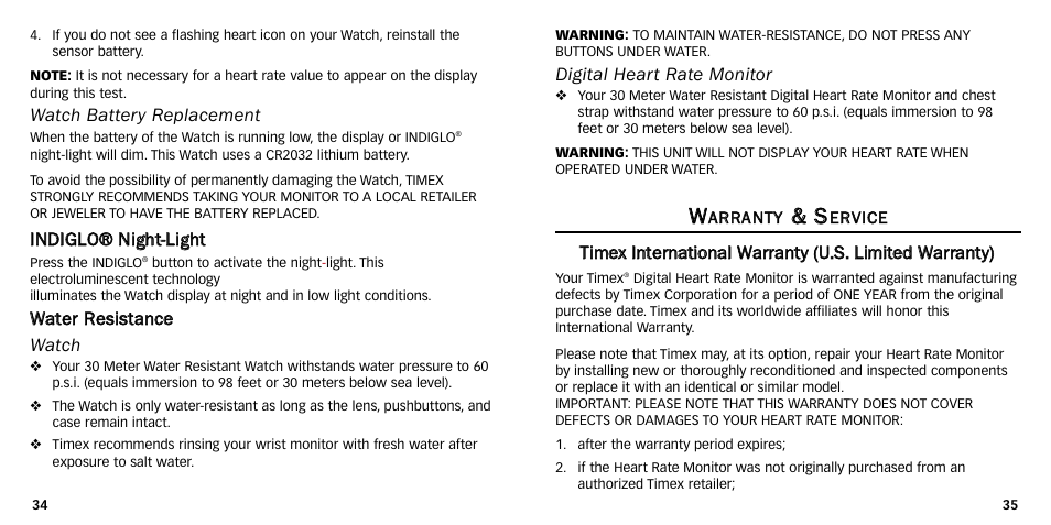 Timex NA685-095000 User Manual | Page 20 / 23