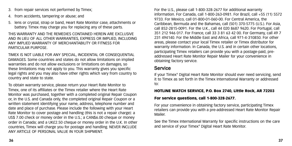 Timex NA685-095000 User Manual | Page 21 / 23