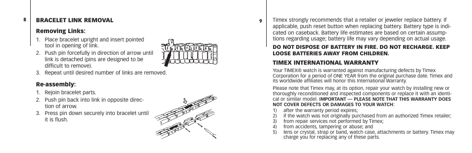 Timex 778-095000 User Manual | Page 7 / 8