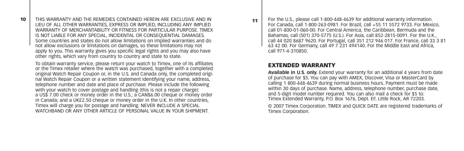 Timex 778-095000 User Manual | Page 8 / 8