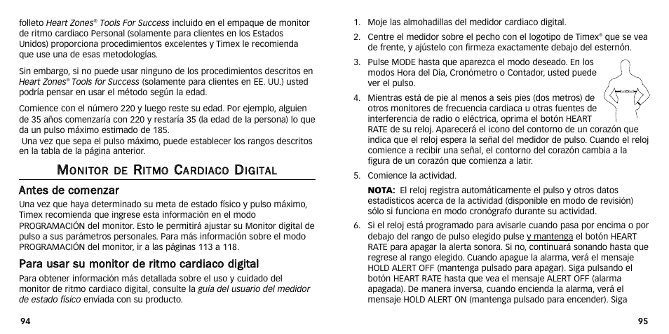 Timex M640 User Manual | Page 122 / 223