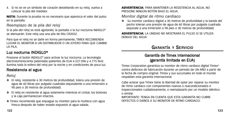 Timex M640 User Manual | Page 136 / 223