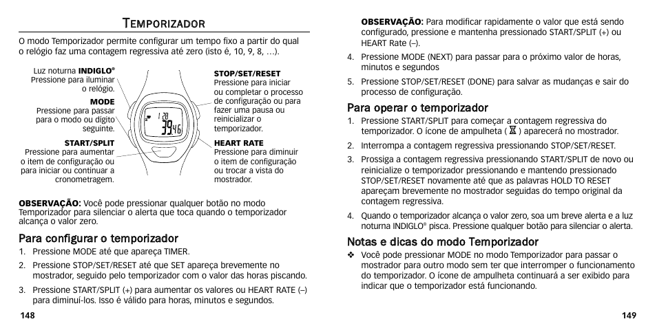 Timex M640 User Manual | Page 149 / 223