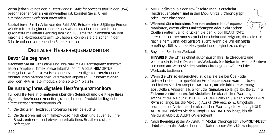 Timex M640 User Manual | Page 186 / 223