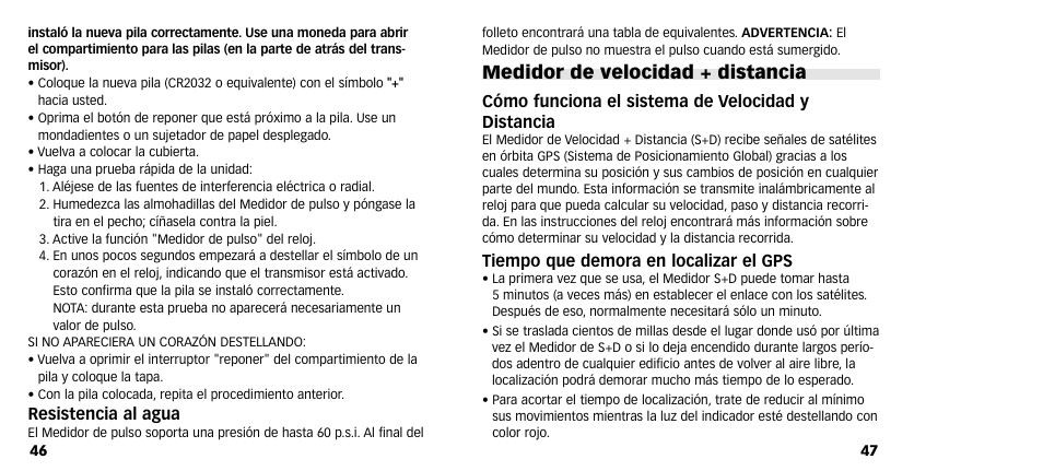 Medidor de velocidad + distancia | Timex M640 User Manual | Page 25 / 223