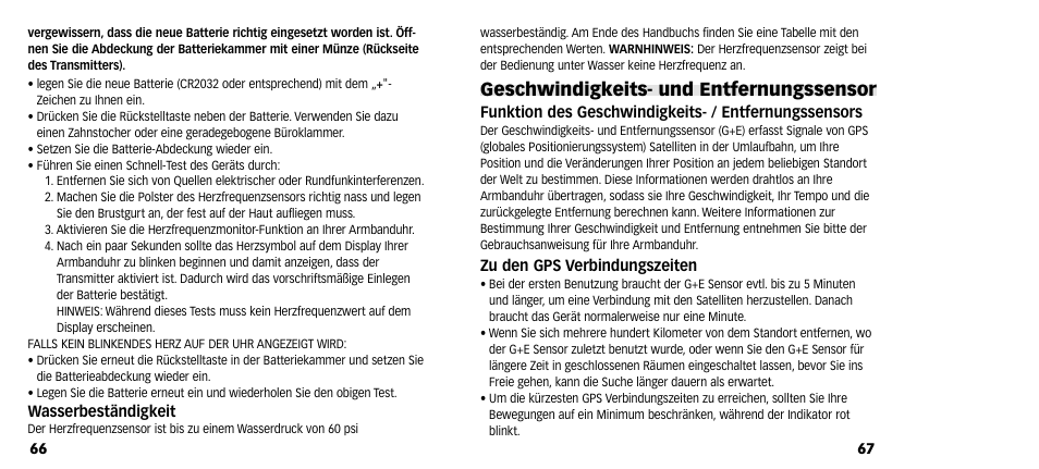 Geschwindigkeits- und entfernungssensor | Timex M640 User Manual | Page 35 / 223