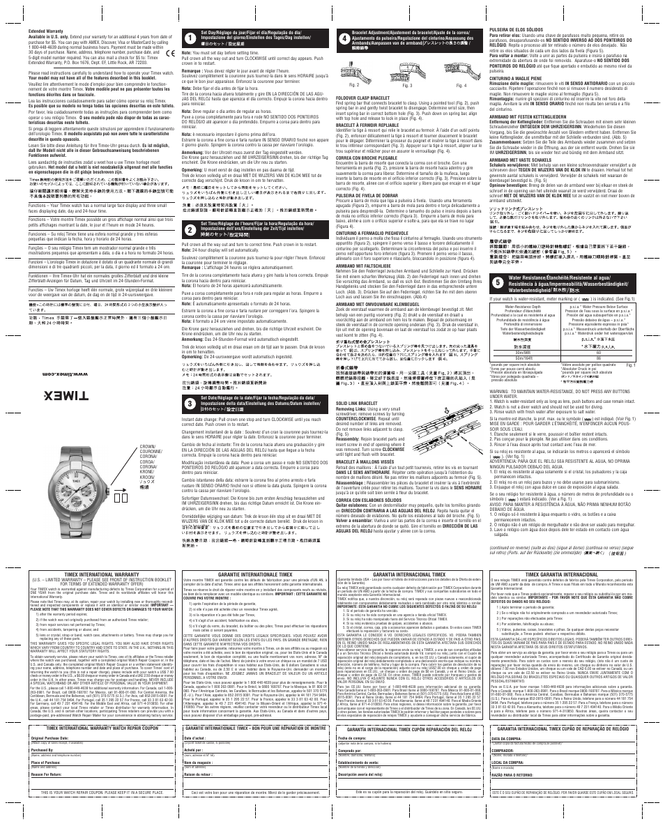 Timex 238-095001 User Manual | 2 pages