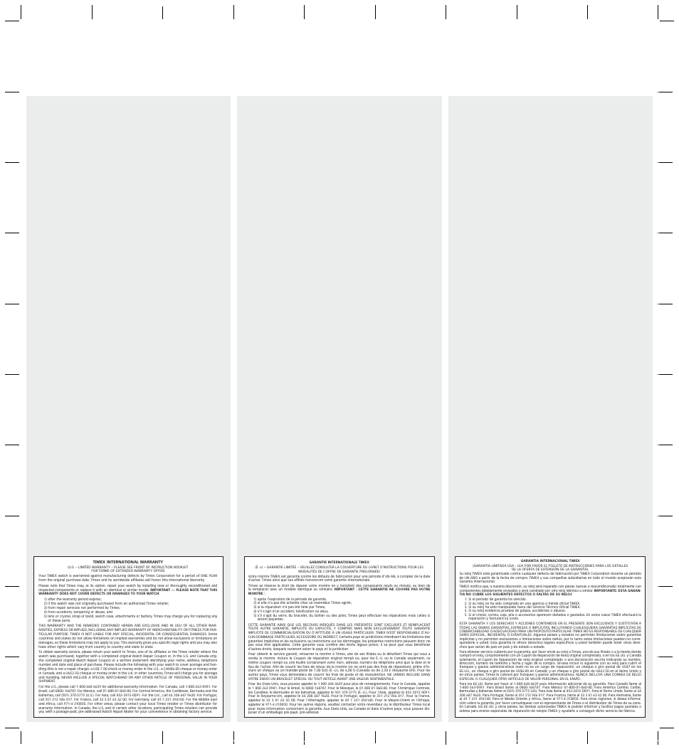 Timex 555-095000 User Manual | Page 2 / 2