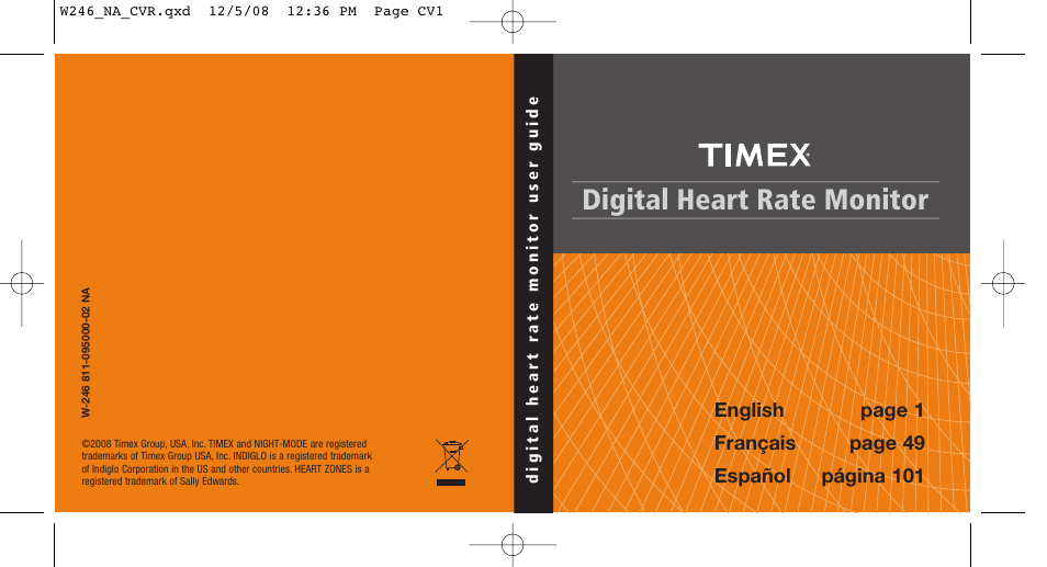 Timex 811-095000-02NA User Manual | 25 pages
