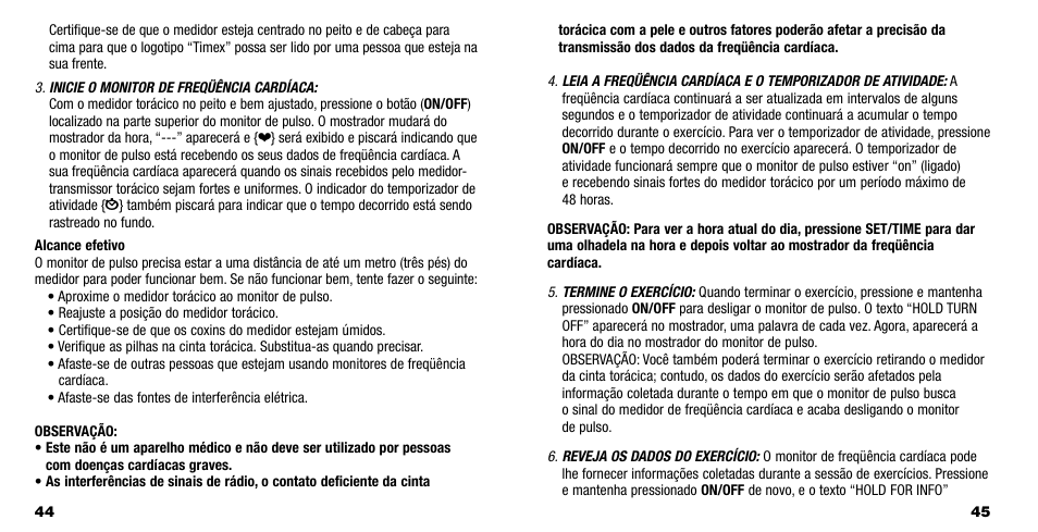 Timex M593 User Manual | Page 25 / 50