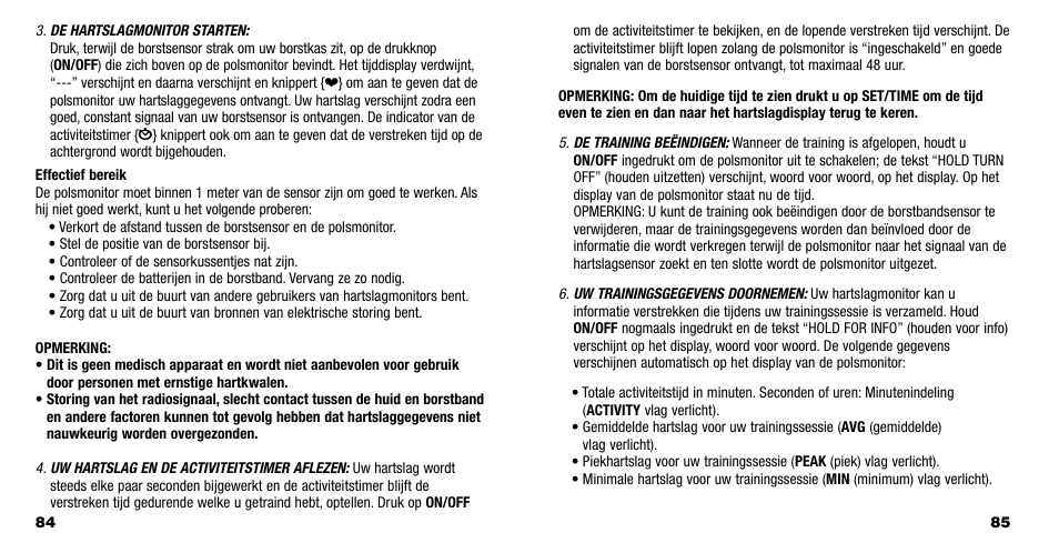 Timex M593 User Manual | Page 46 / 50