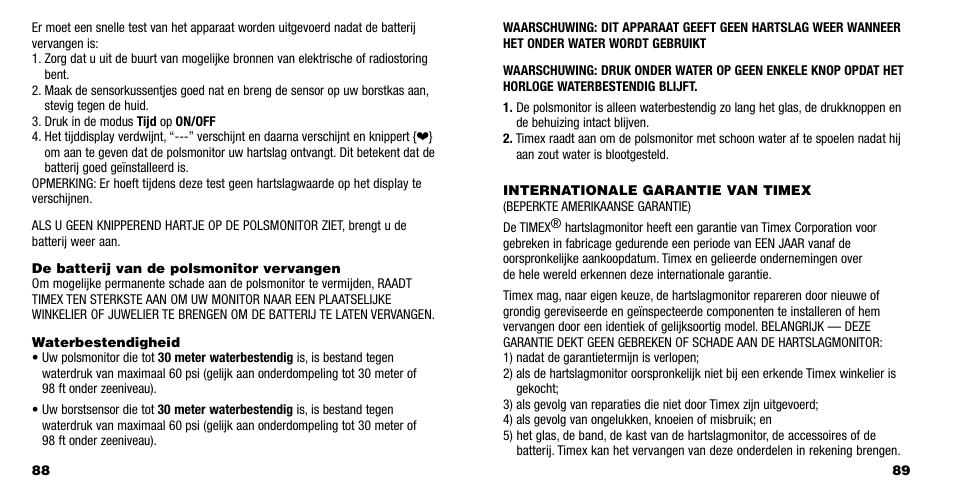Timex M593 User Manual | Page 48 / 50