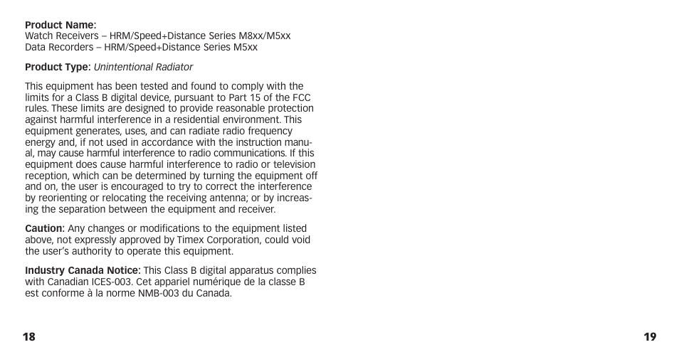 Timex M821 User Manual | Page 11 / 11