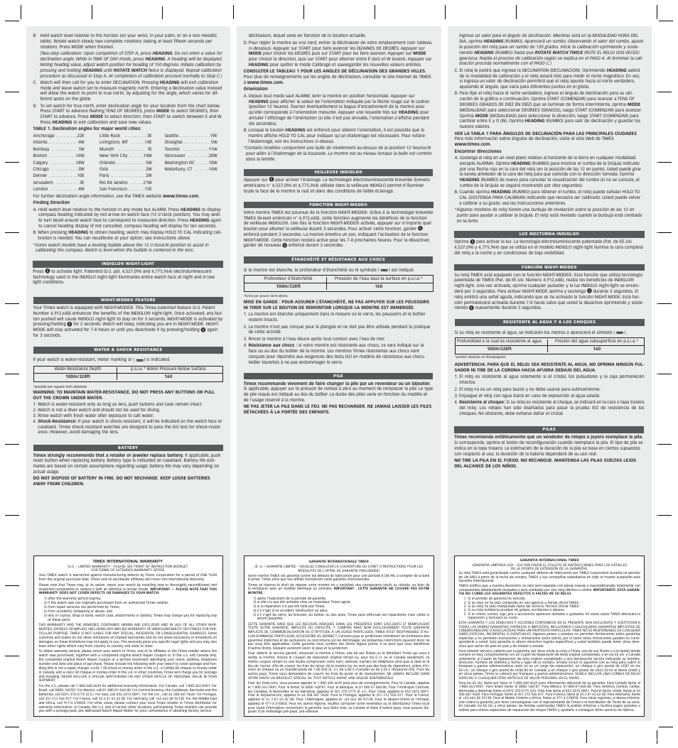 Timex 865-095000 User Manual | Page 2 / 2