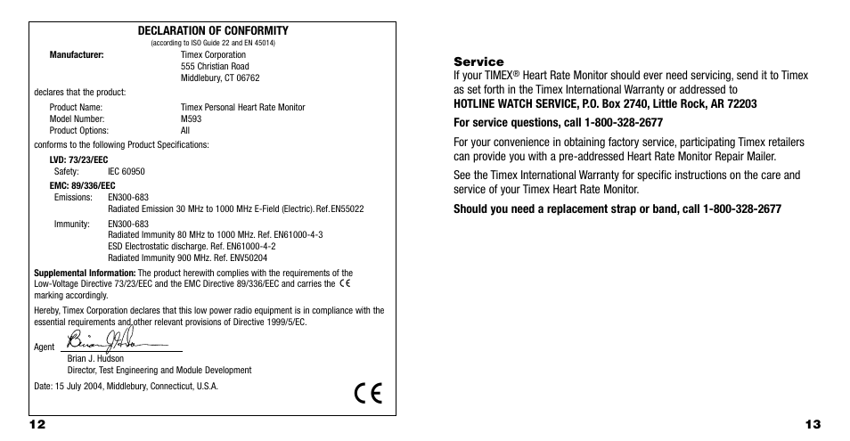 Timex W228 User Manual | Page 8 / 8