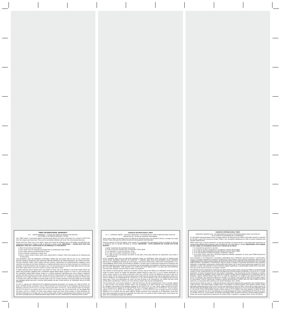 Timex W47 User Manual | Page 2 / 2