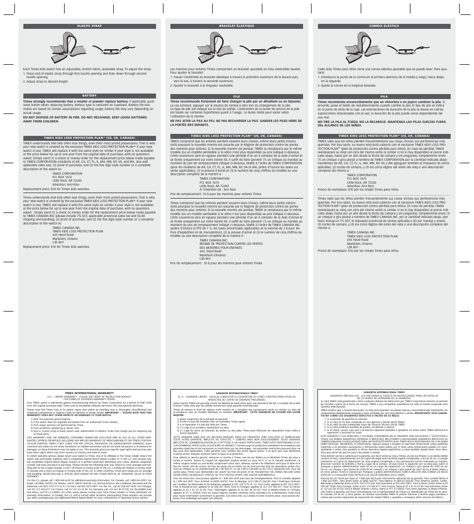 Timex 791-095003 User Manual | Page 2 / 2