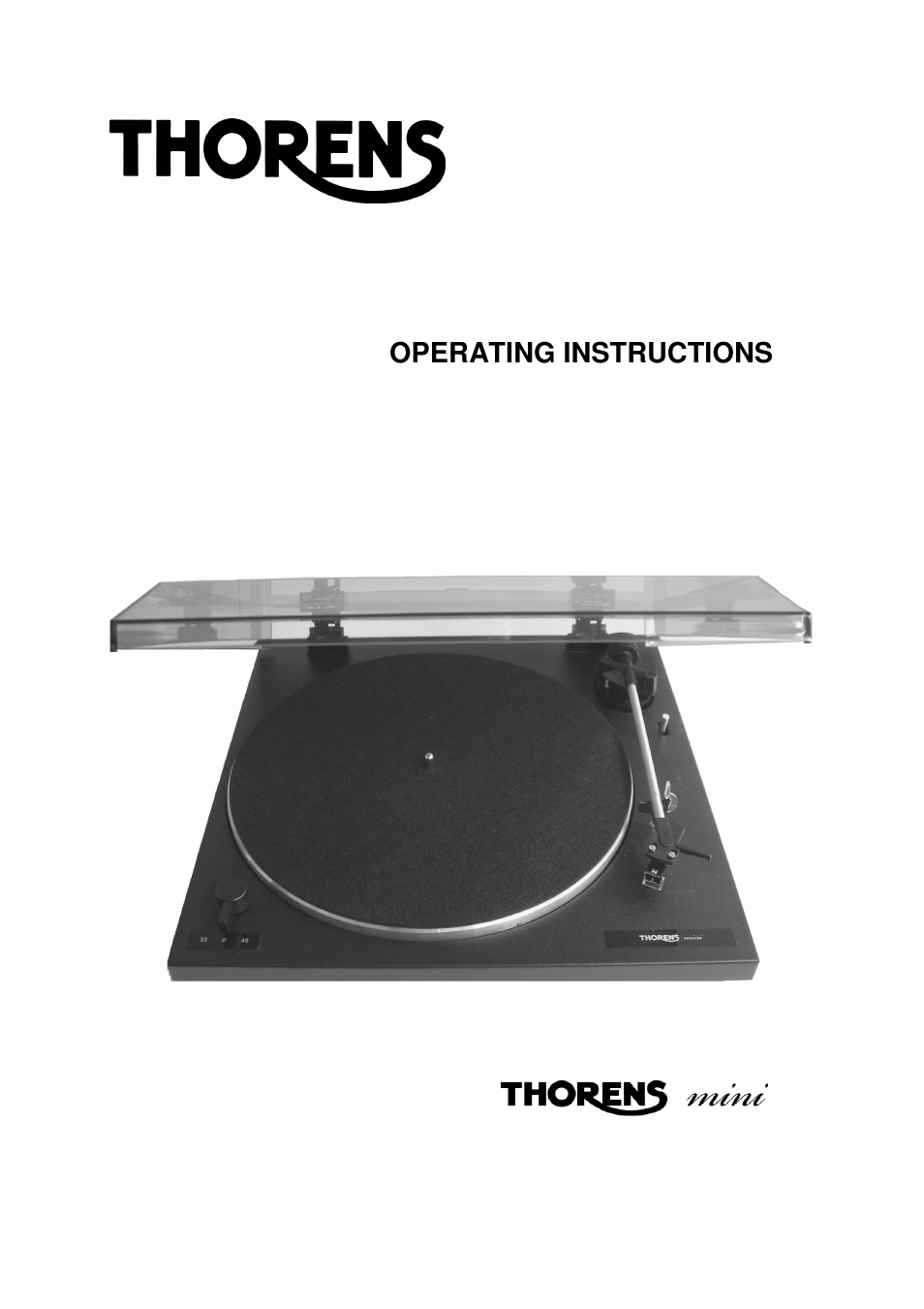 THORENS 653-068 User Manual | 8 pages