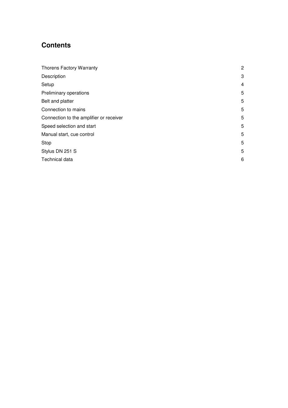 THORENS 653-068 User Manual | Page 2 / 8