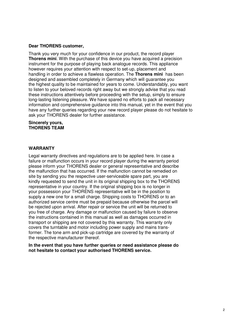 THORENS 653-068 User Manual | Page 3 / 8