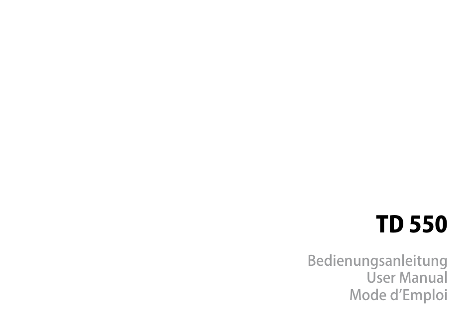 Td 550 | THORENS TD 550 User Manual | Page 3 / 64