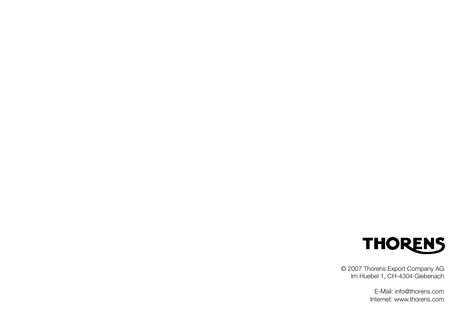 THORENS TD 550 User Manual | Page 63 / 64