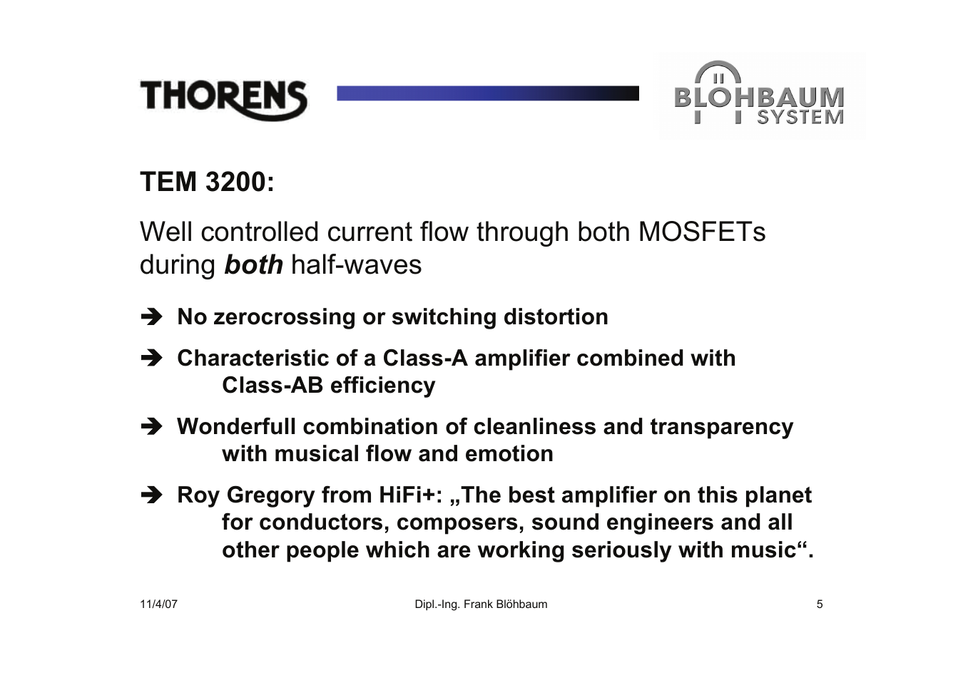 THORENS TEM 3200 User Manual | Page 5 / 8