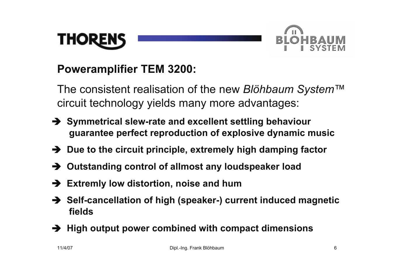 THORENS TEM 3200 User Manual | Page 6 / 8