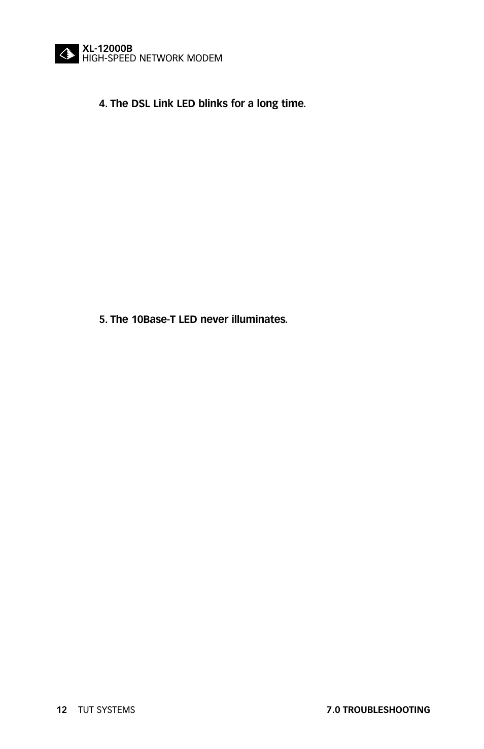 Tut Systems XL-12000B User Manual | Page 16 / 20