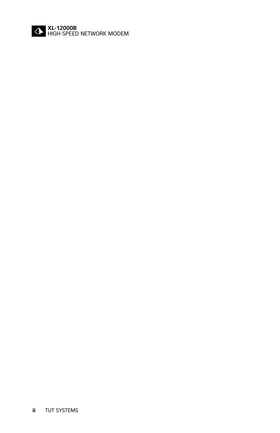 Tut Systems XL-12000B User Manual | Page 3 / 20